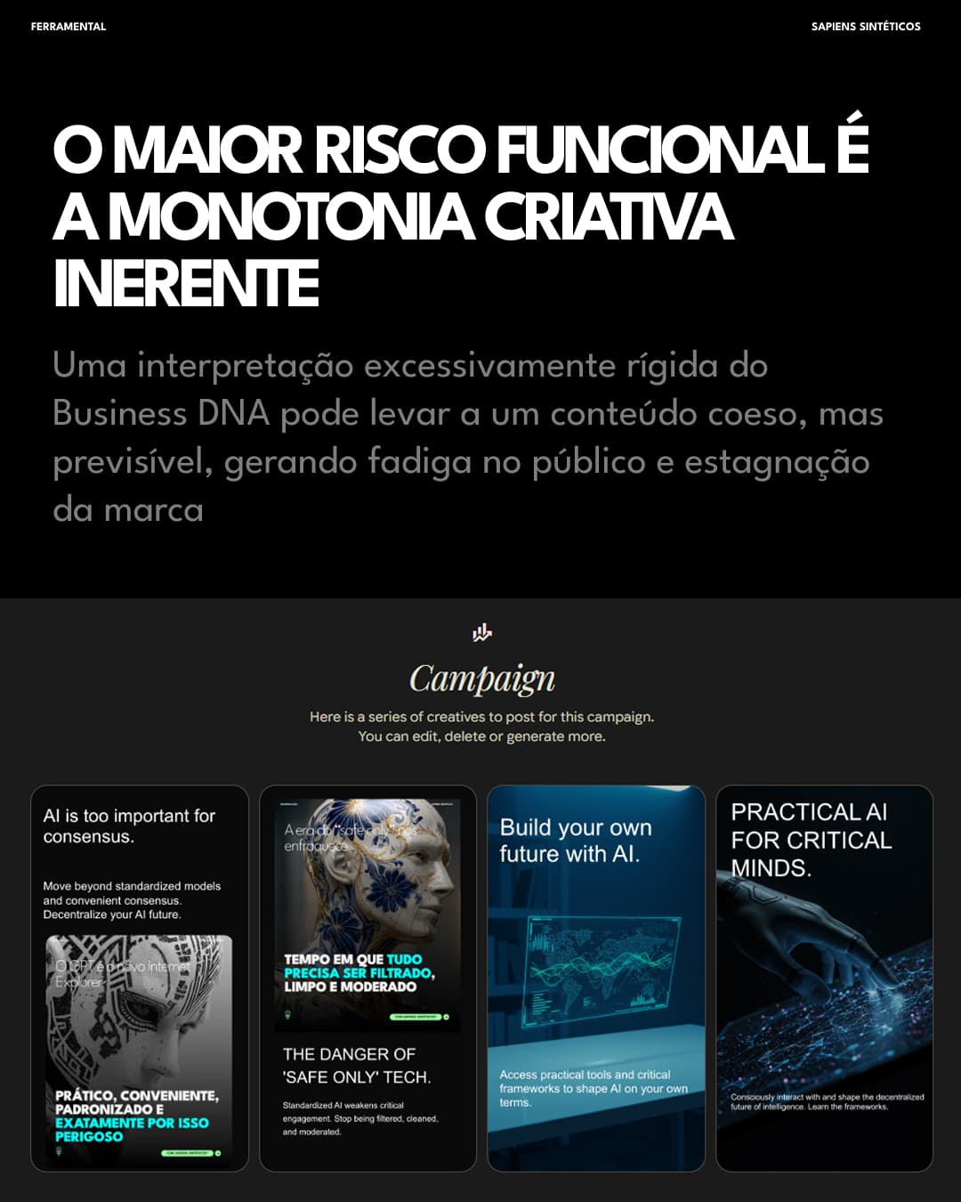 Brand values e tone of voice automatizados