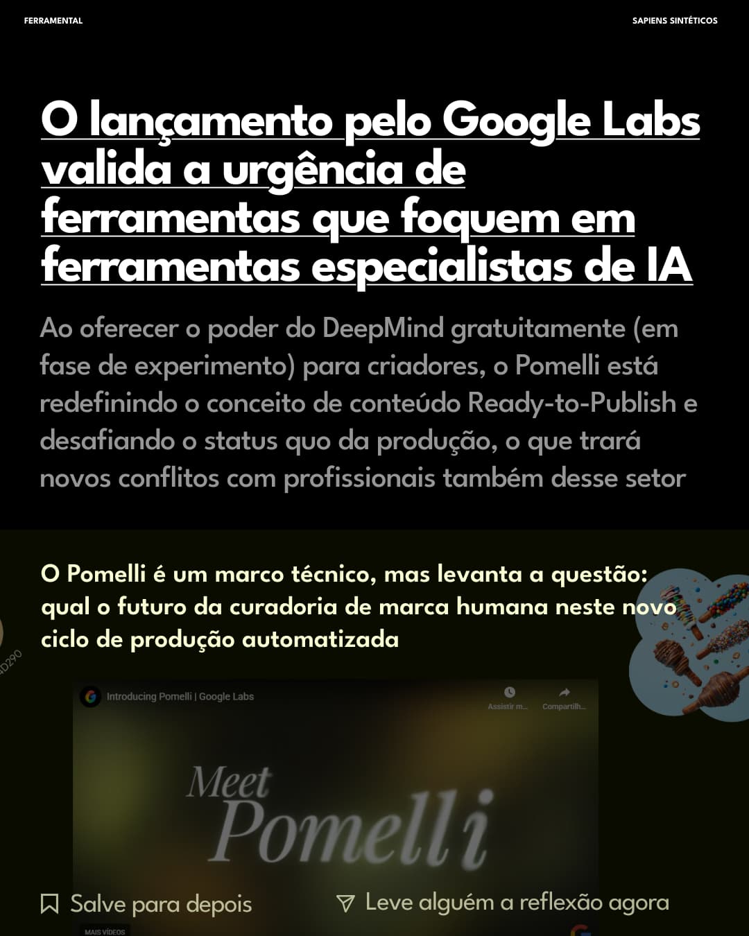 Lançamento pelo Google Labs