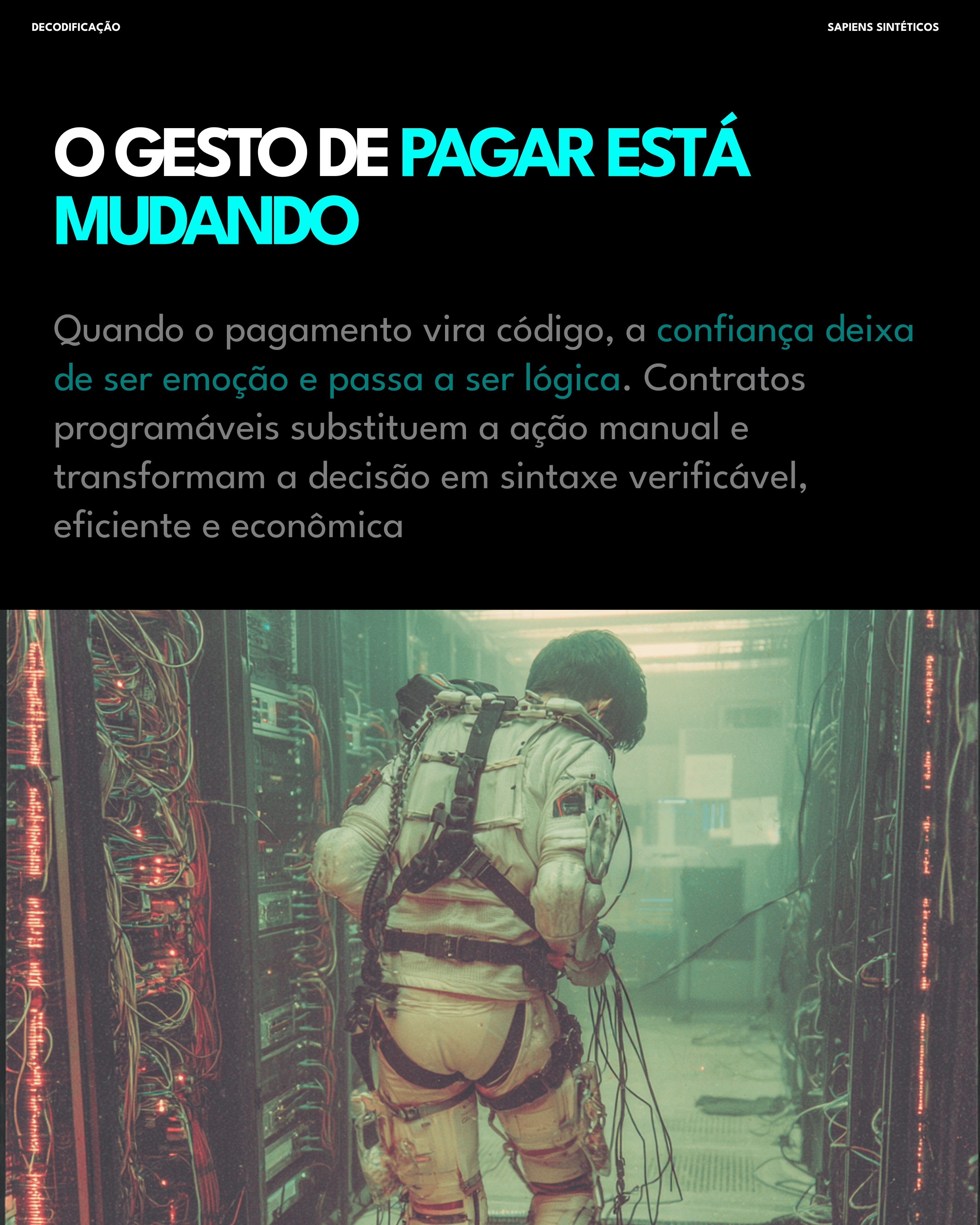 O gesto de pagar está mudando
