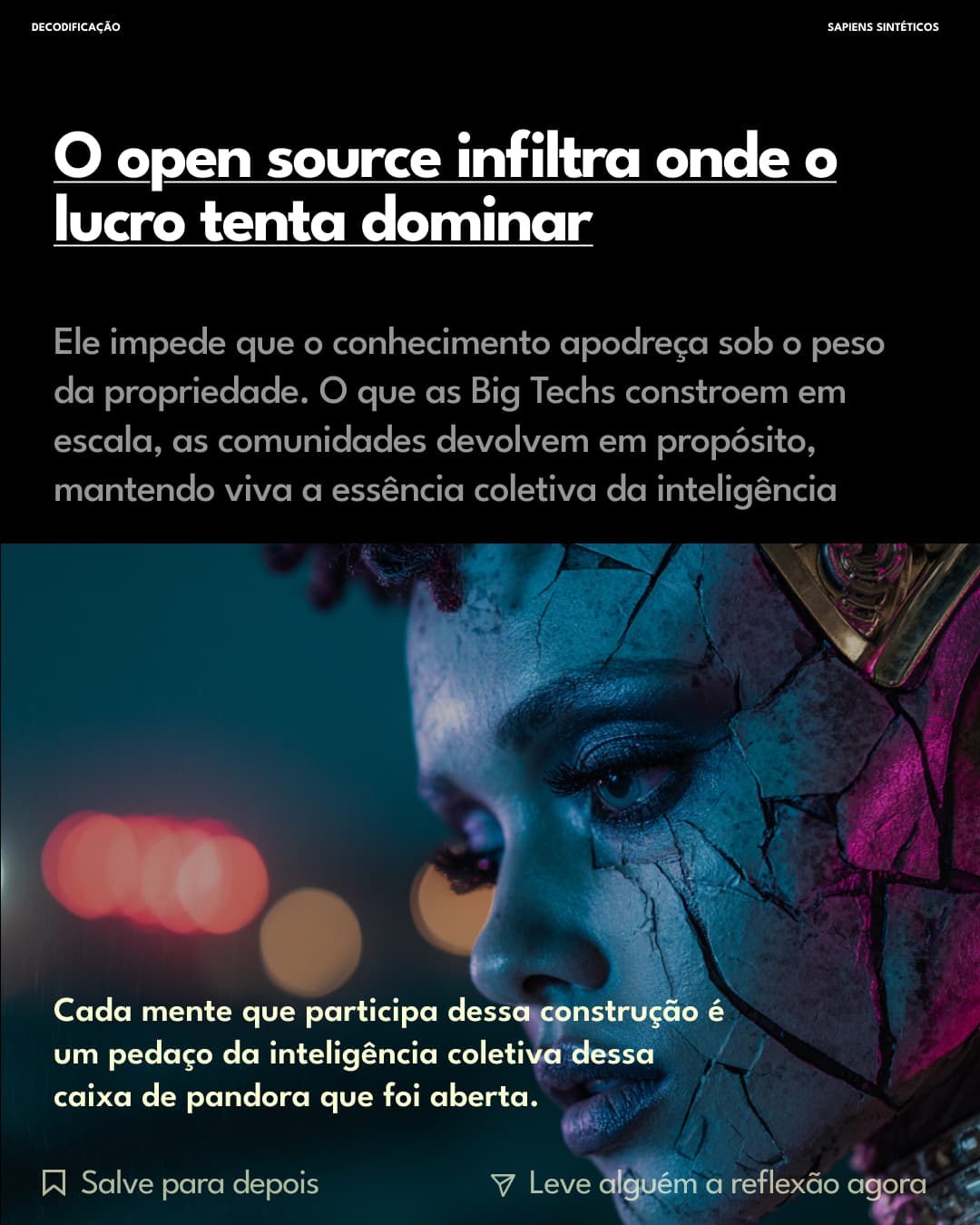 Open source infiltra onde lucro tenta dominar