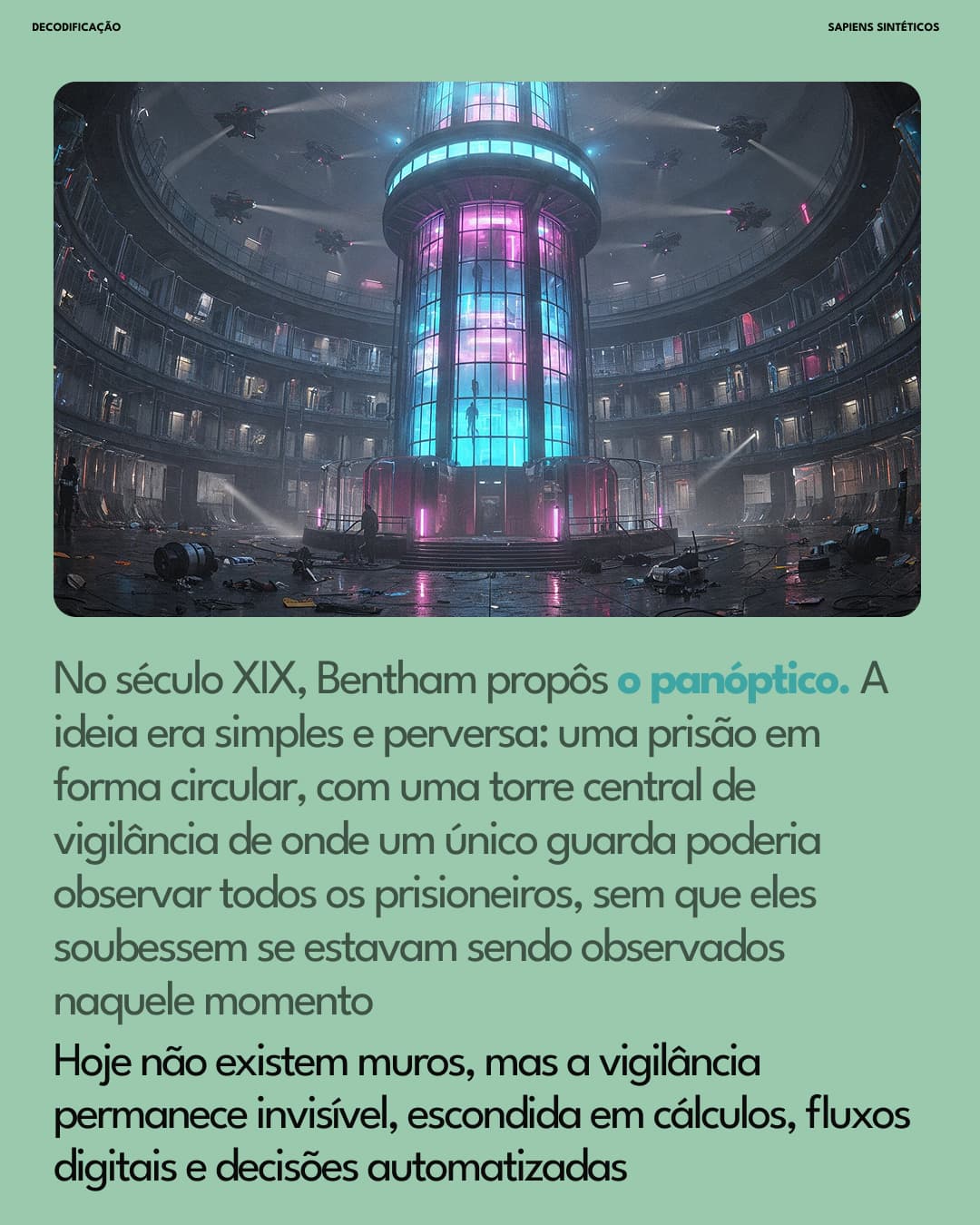 Panóptico de Bentham século XIX