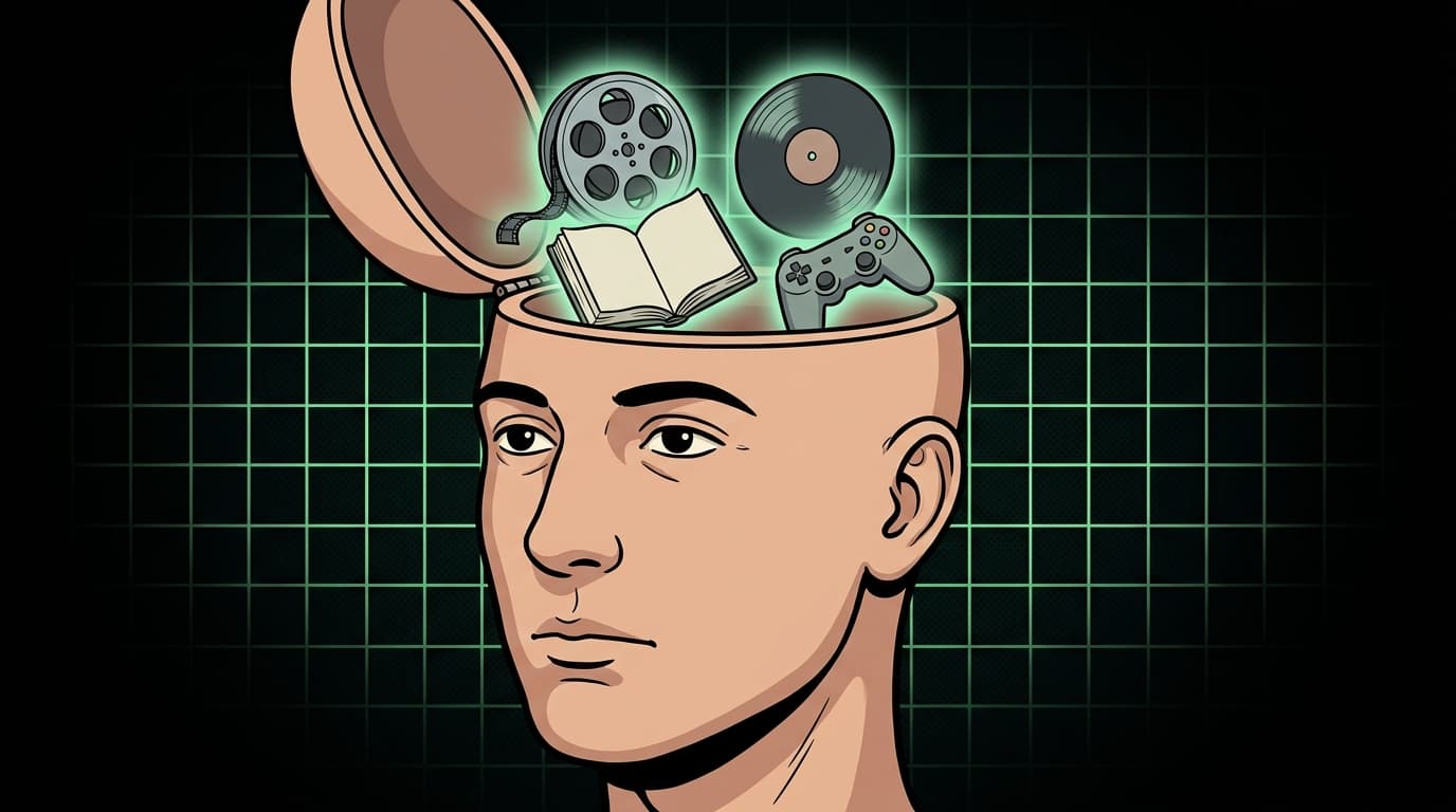 Arte IA: Retrato editorial da mente cultural e seus símbolos