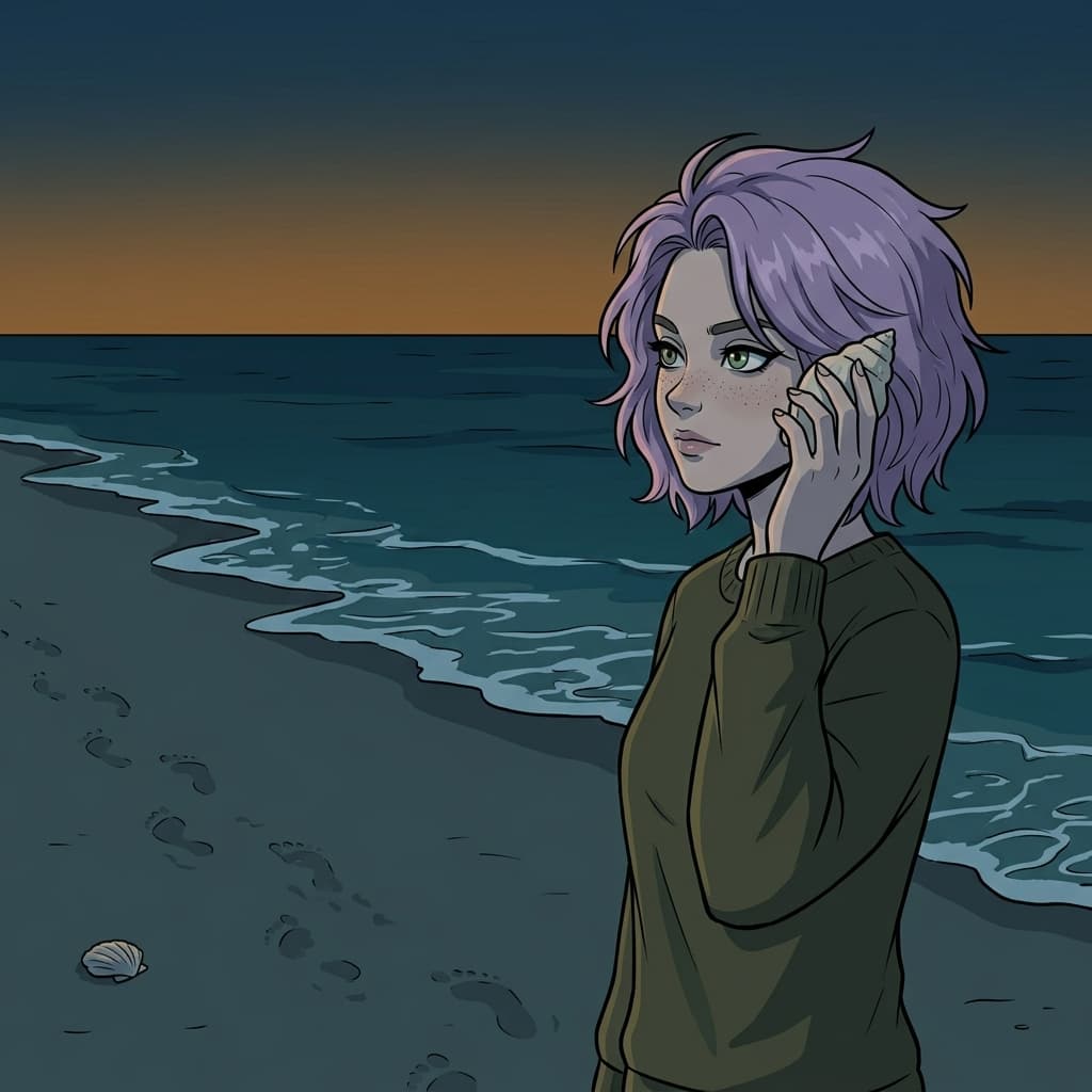 The sea remembers softly
