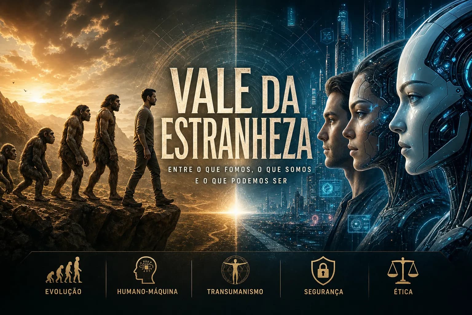 Evolução humana e o Vale da Estranheza em arte digital