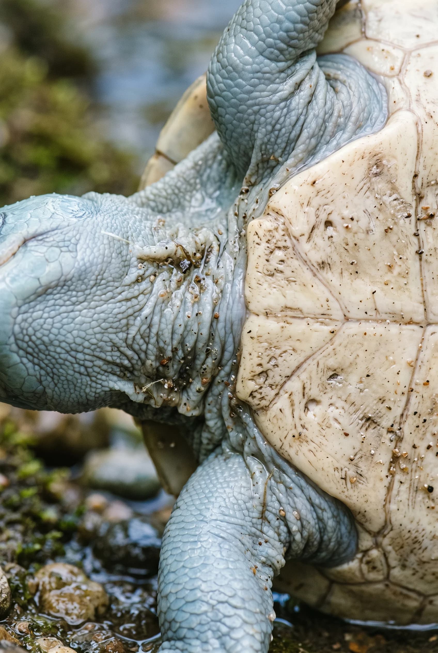 Réptil realista inspirado em Squirtle em arte digital