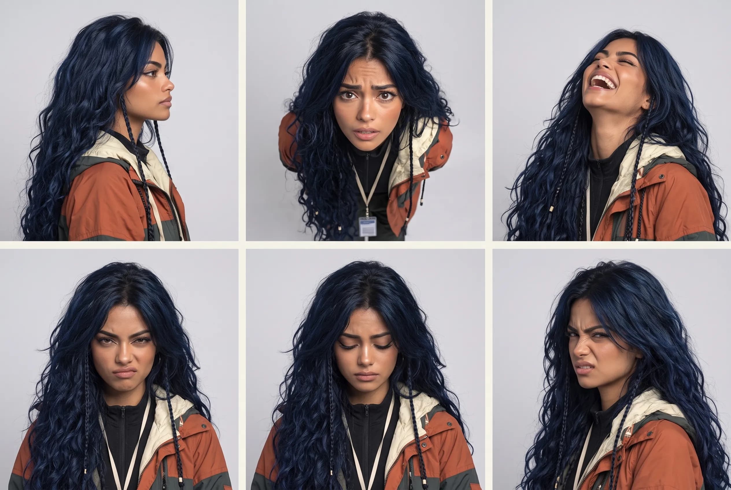Retrato de mulher em ação