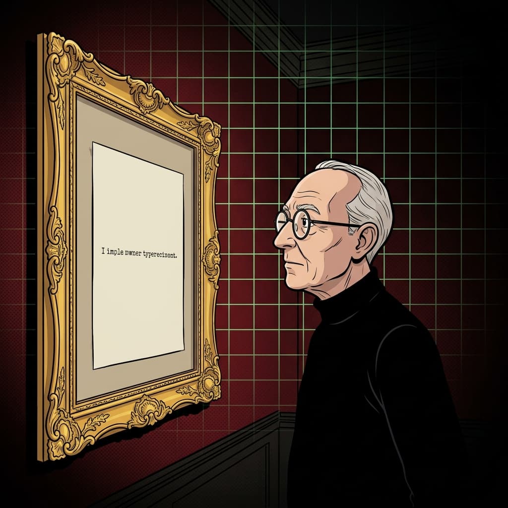 Arte digital: curador explora texto minimalista em museu