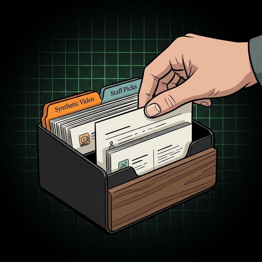 Organizador de Mesa: Curação de Conteúdo para Vídeo Sintético