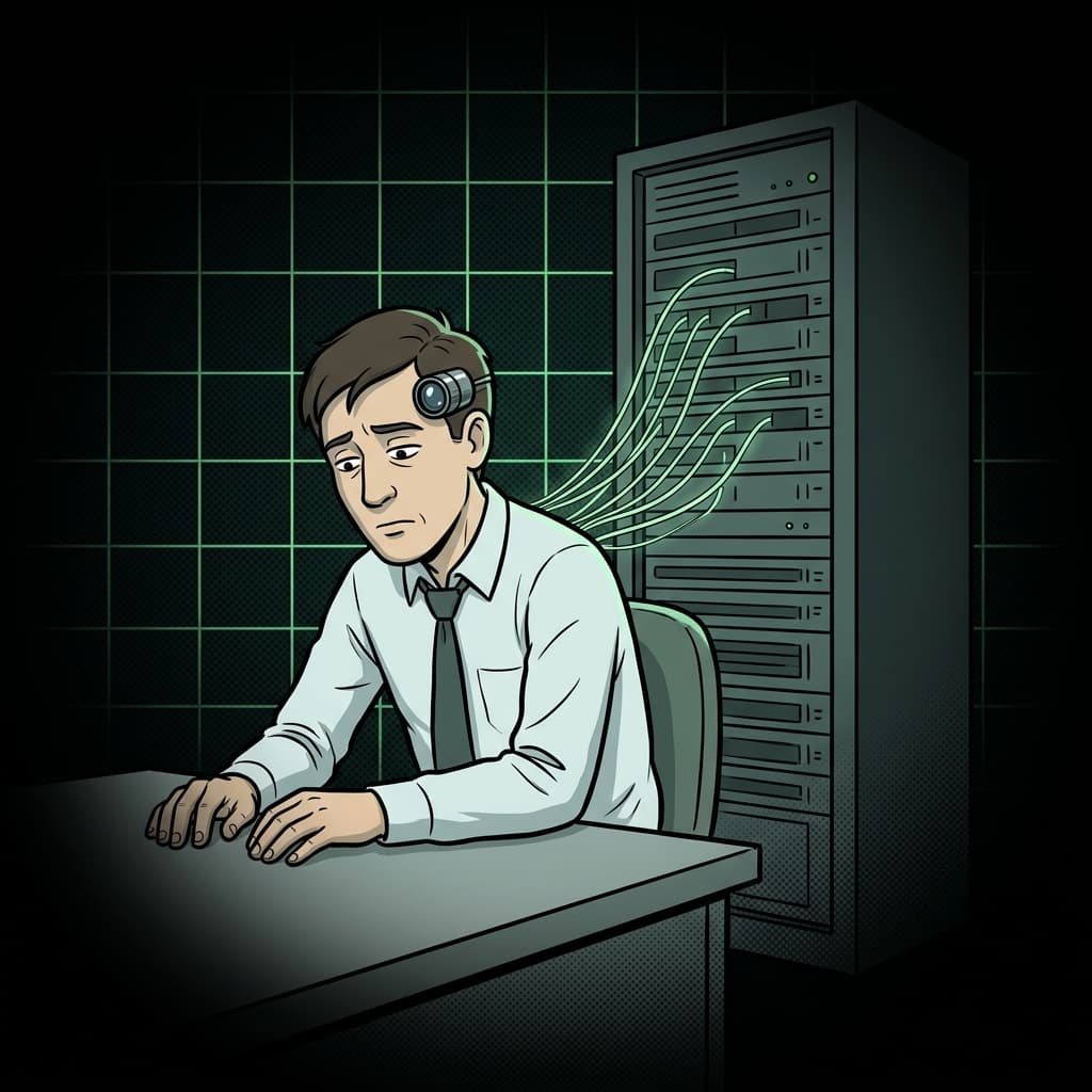 Trabalhador exausto, IA aprendendo: a era da extração digital