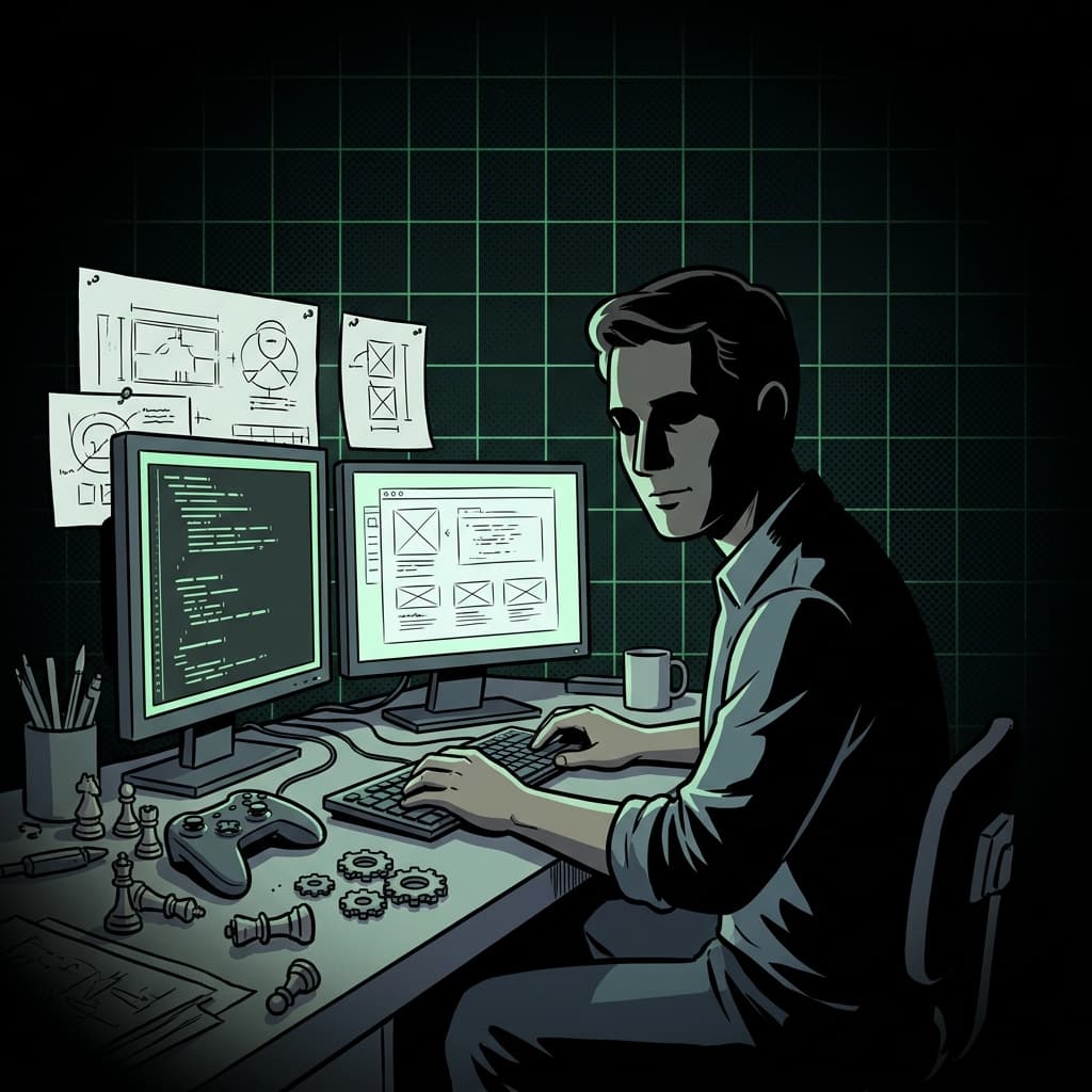 Arte IA: criador digital focado em ambiente de desenvolvimento