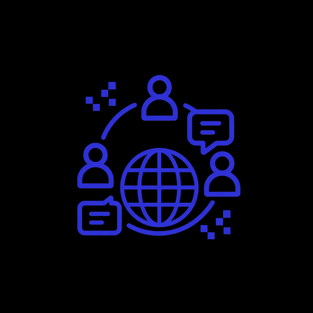 Design de logo moderno para networking de criadores