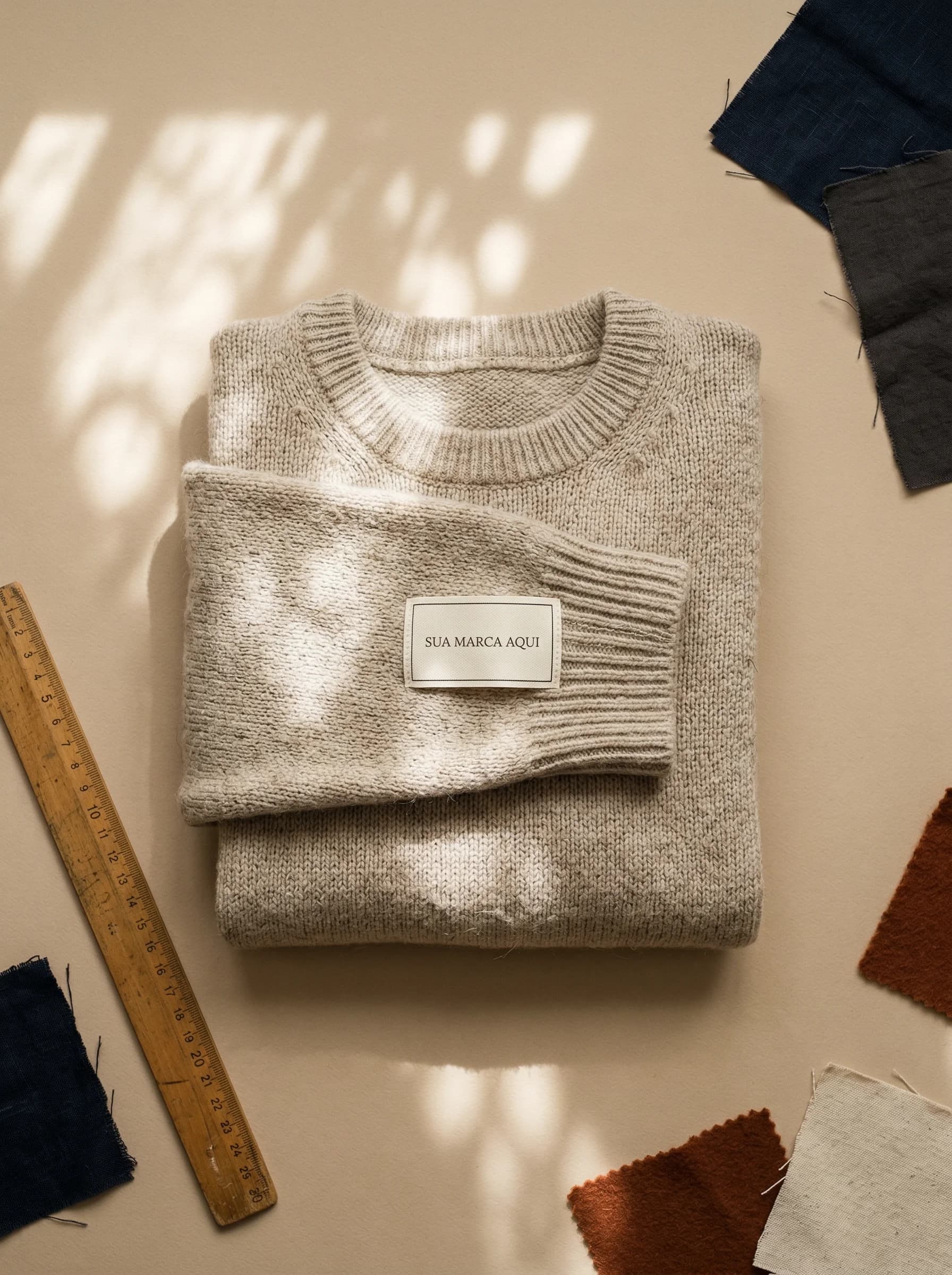 Flat Lay Estúdio Bege